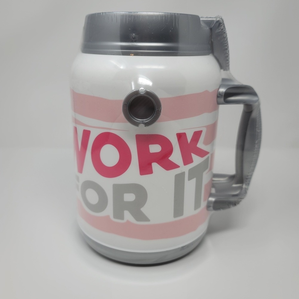 LadyBoss Motivational Half Gallon Water Jug Don't Wish For It Work For It New